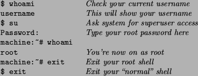 \begin{figure}\par\par\begin{list}{}{
\setlength{\rightmargin}{\leftmargin} \ra...
...~~~~~~~~~~~~~}\textrm{\textit{Exit your \lq\lq normal'' shell}}\end{list}\end{figure}