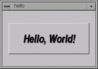 Hello, World! Window
