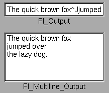 Fl_Output widget.